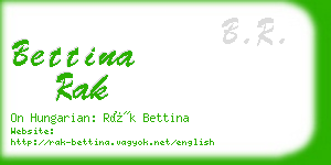 bettina rak business card